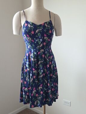 Floral Spaghetti Strap Sundress Size S Petite
